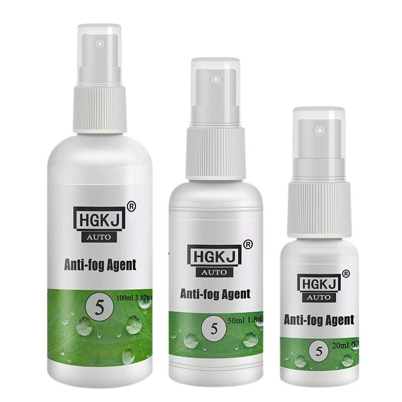 Defogger For Car Windshield 20ml/50ml/100ml Fog Free Spray For Rear View Mirror Travel Automotive Glass Cleaning Spray