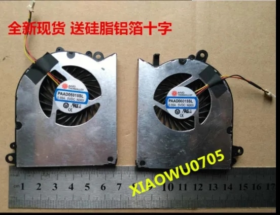 New laptop CPU GPU cooling fan for MSI MS-16H2 16H7 16H5 MS-16H4