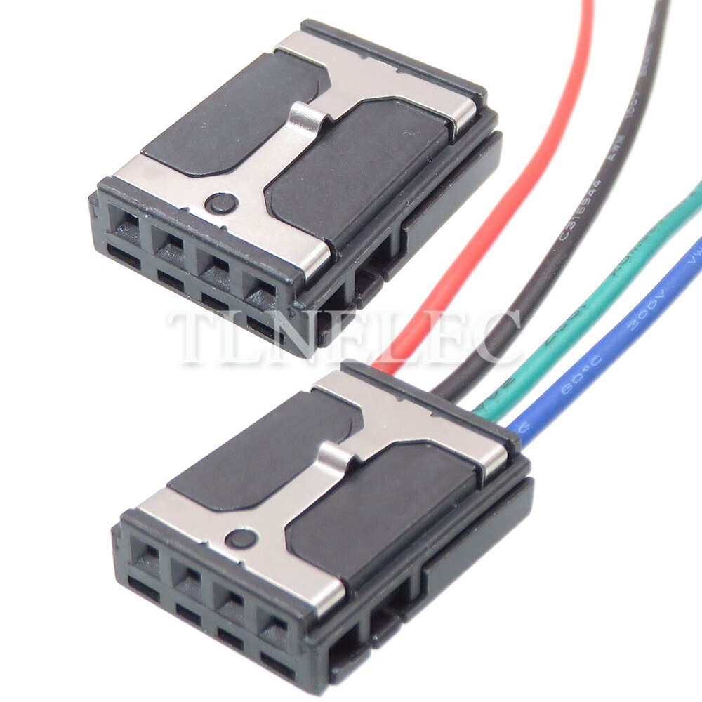 4 Pin Way Automobile Wire Harness Socket with Wires Auto Unsealed Connectors 8E0971832 1534130-1 1534131-1 8E0972643