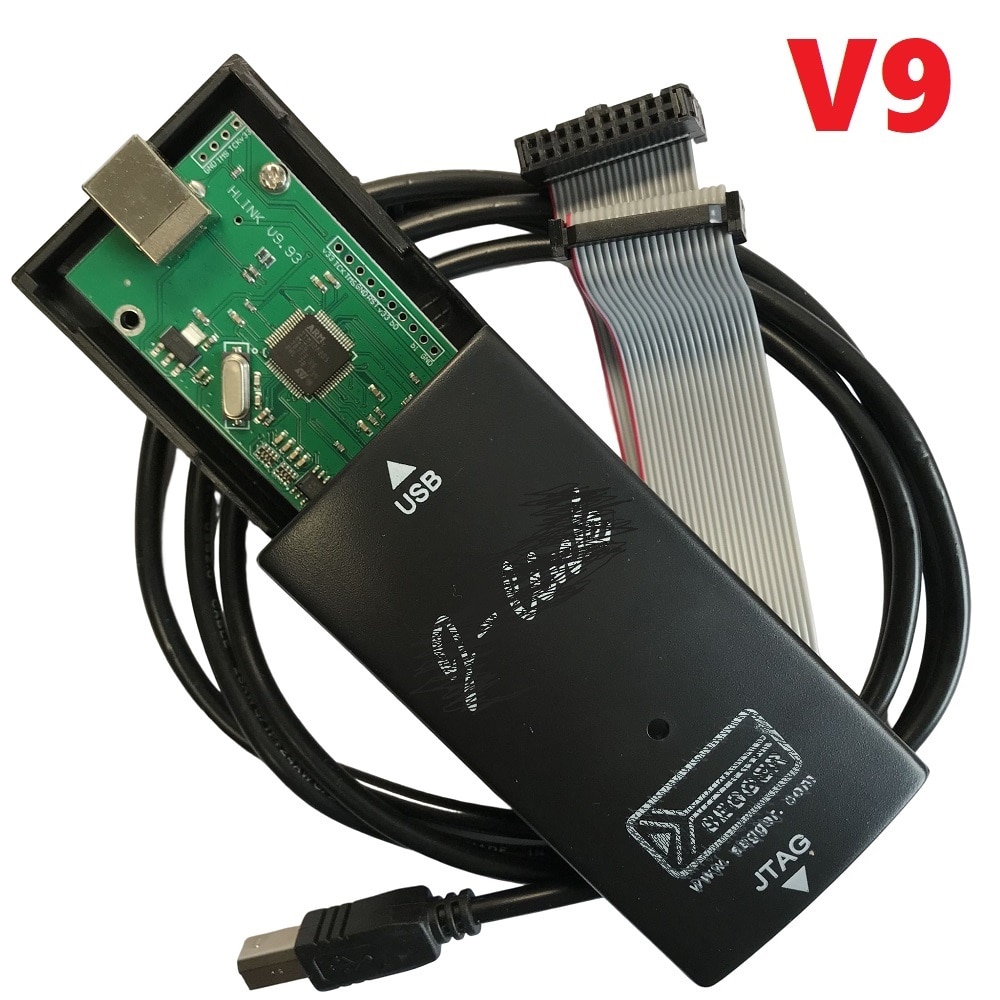 For J-LINK J Link V9 JLINK V9 ARM Emulator Adapter USB JTAG For STM32 ARM MCU Debug Tools