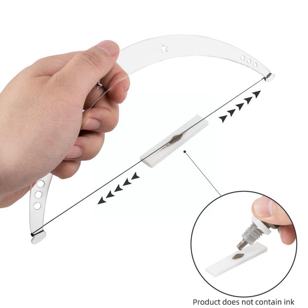Ruler Positioning Bow Eyebrow Mapping Make Up Measuring Tool Permanent Liners Semi Safe Dyeing Thread Microblading A3T9