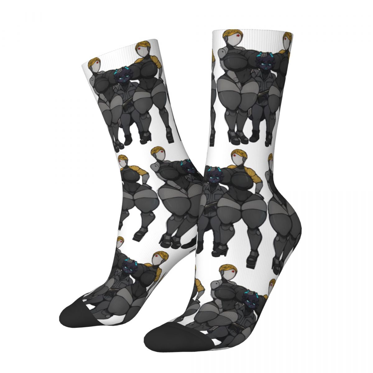 Vintage Style Crazy Men's Socks Atomic Heart USSR Game Unisex Street Style Pattern Printed Happy Novelty Crew Sock Boys Gif