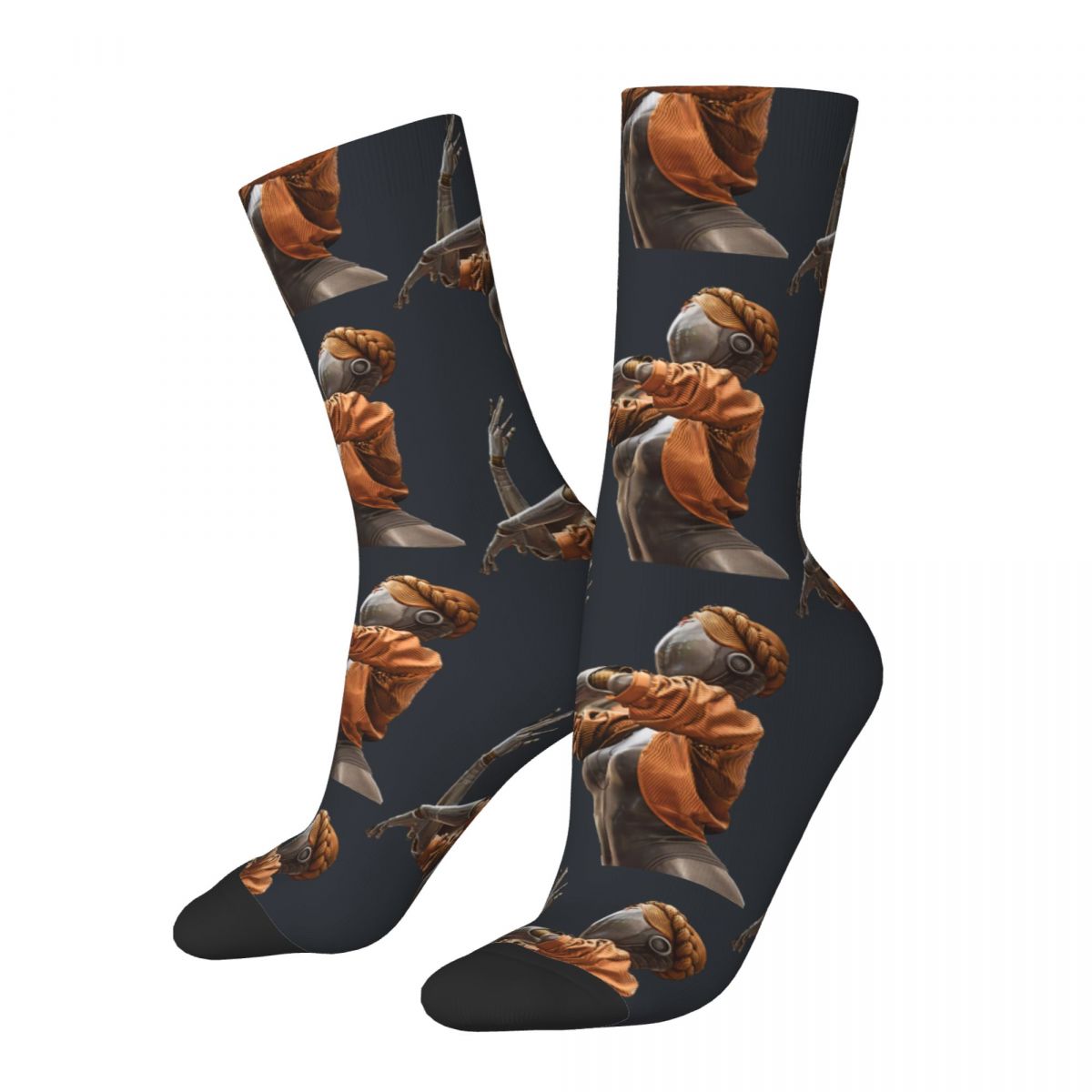 Funny Crazy Sock for Men RIGHT Hip Hop Vintage Atomic Heart USSR Game Happy Quality Pattern Printed Boys Crew Sock Novelty Gift