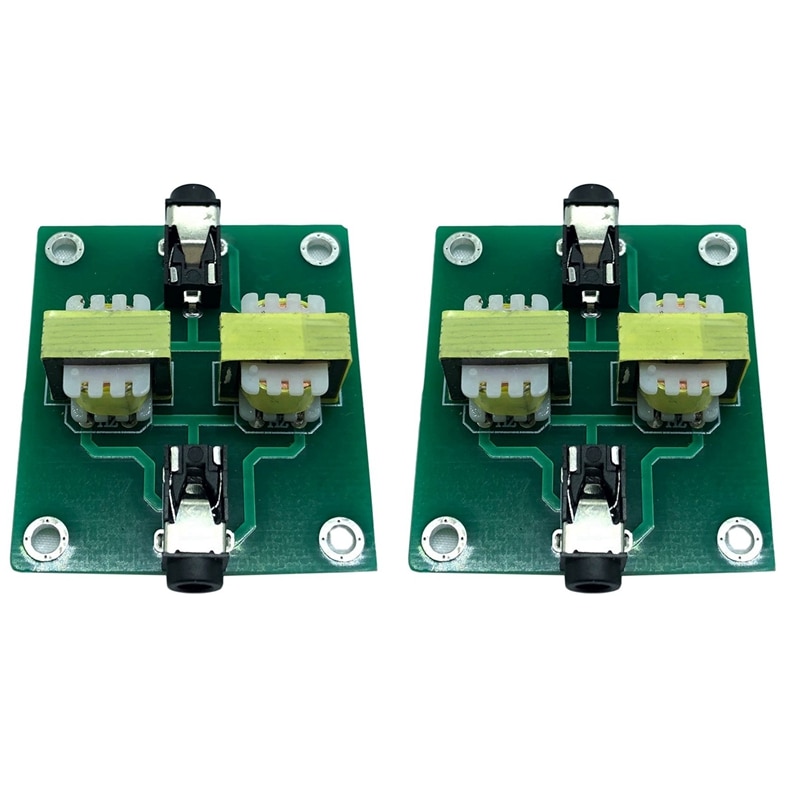 2X Interference Isolator,Stereo Audio Aunty-Interference Isolator Transformer Noise Filter