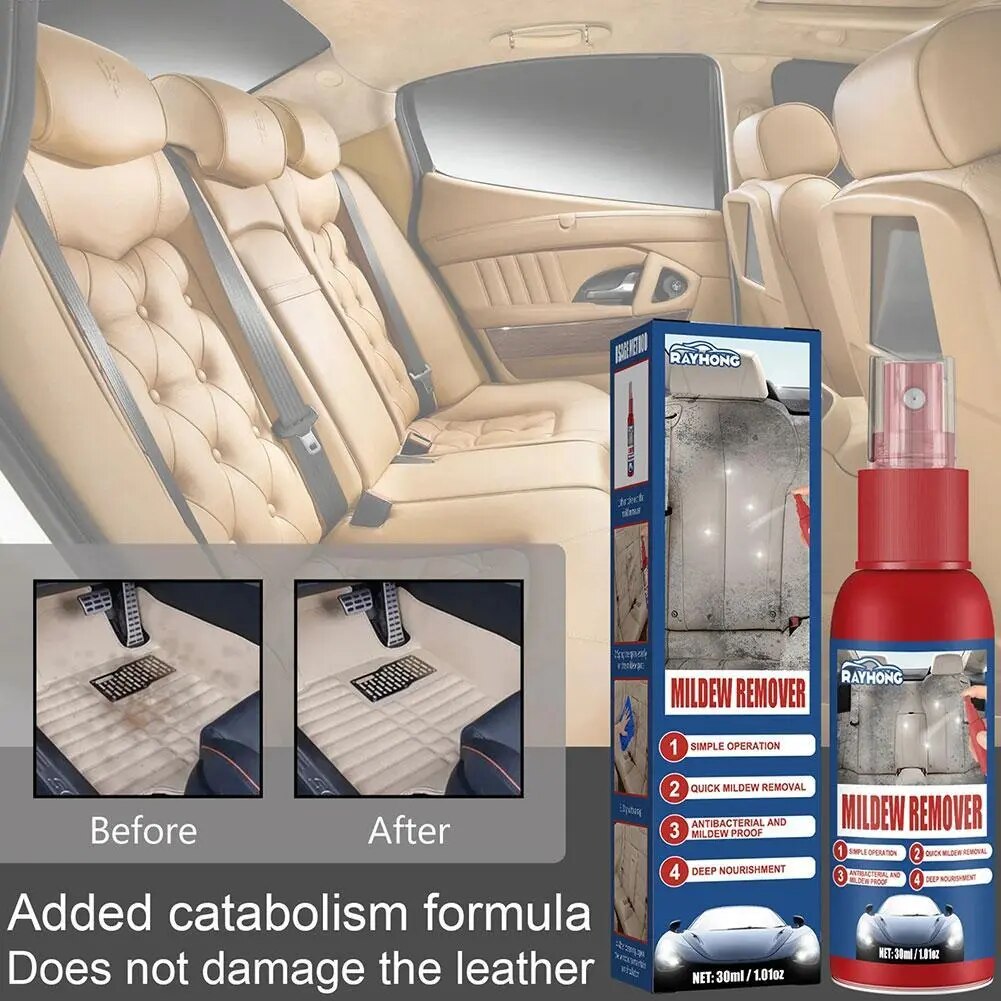 Car Interior Cleaner Car Mold Remover Car Upholstery Seats Foot Mats Headliner Mold Removal Cleaning And Maintenance Spray