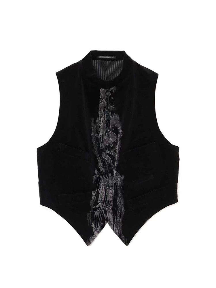 Velvet vest Luxury designer yohji yamamoto homme Men's suit vest for men Waistcoat Unisex Gilet men vests for women casual 
