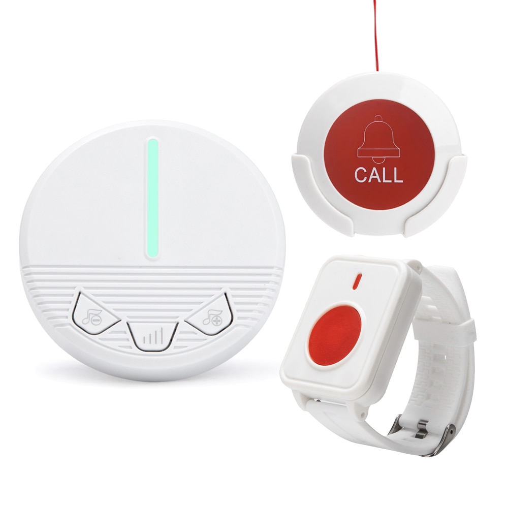 Caregiver Pager Wireless SOS Watches Call Button Nurse Medical Call Alert Patient Help System For Home Elderly