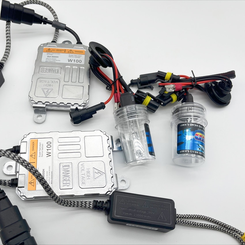 12V 24V 100W Ballast kit HID Xenon kit Car Light bulb H1 H3 H7 H11 9005 9006 4300k 6000k 8000k Auto Xenon Headlight Lamp