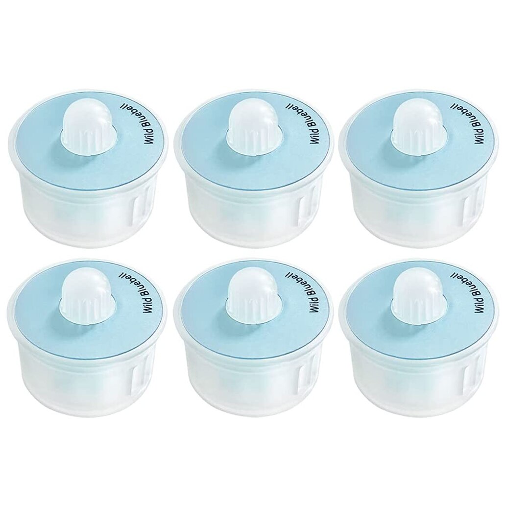 6PCS Scented Capsule Air Freshener Fits Ecovacs Deebot OZMO T9, T9 MAX T9 Power T9 AIVI Replacement Wild Bluebell