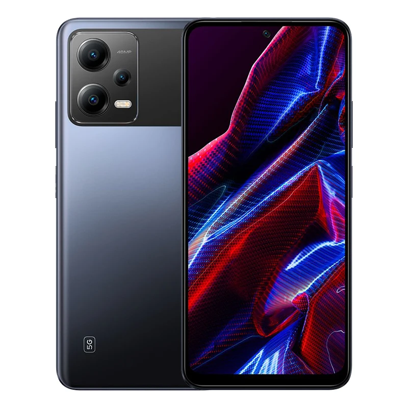 Smartphone, little X5 5G 6GB RAM 128GB ROM, black, New, Global Version, main camera 48MP