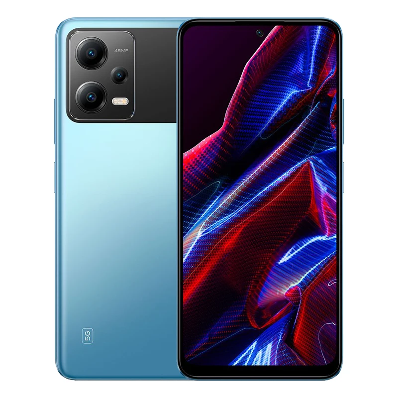 Smartphone, little X5 5G 8GB RAM 256GB ROM, blue, New, Global Version, main camera 48MP