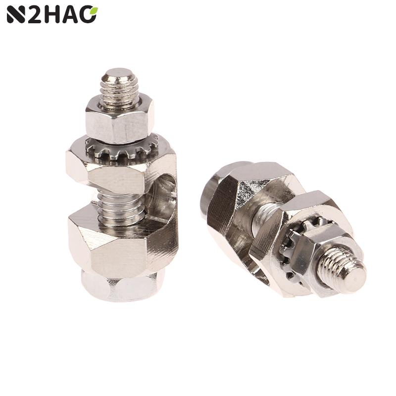 2pcs Ground Lug Wire Clip Solar Panel Photovoltaic Ground Lug Fasteners Clip Cable Clamps for Solar Mounting System Installation