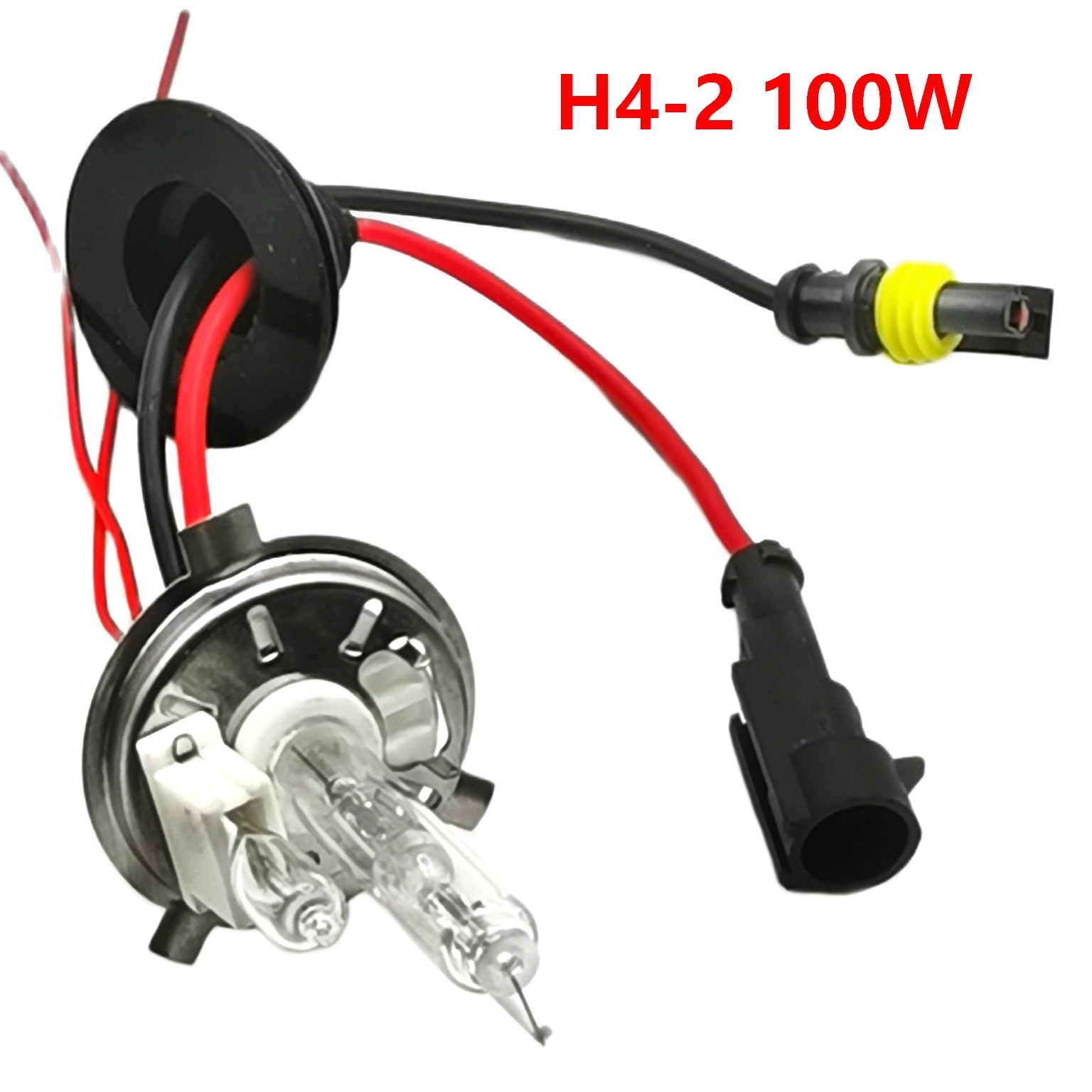 2PCS 100W H4 H4-2 High Low Beam Xenon Bulbs 4300K 6000K 8000K 12V Cars HID Headlamps Superbright 8500LM Original BQ Brand