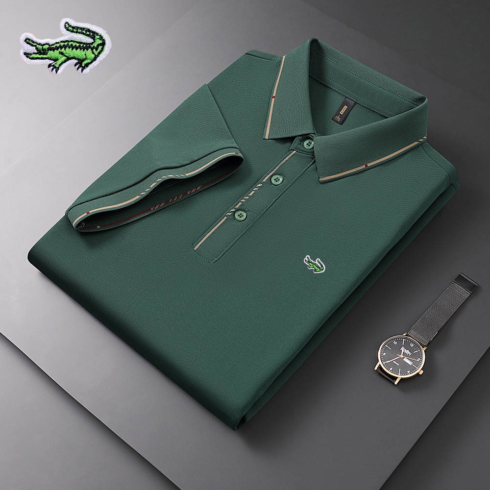 2023 Embroidery CARTELO Summer New Men's Anti-pilling Polo Shirt Short Sleeve Casual Business Slim Fit Polo Shirt for Men