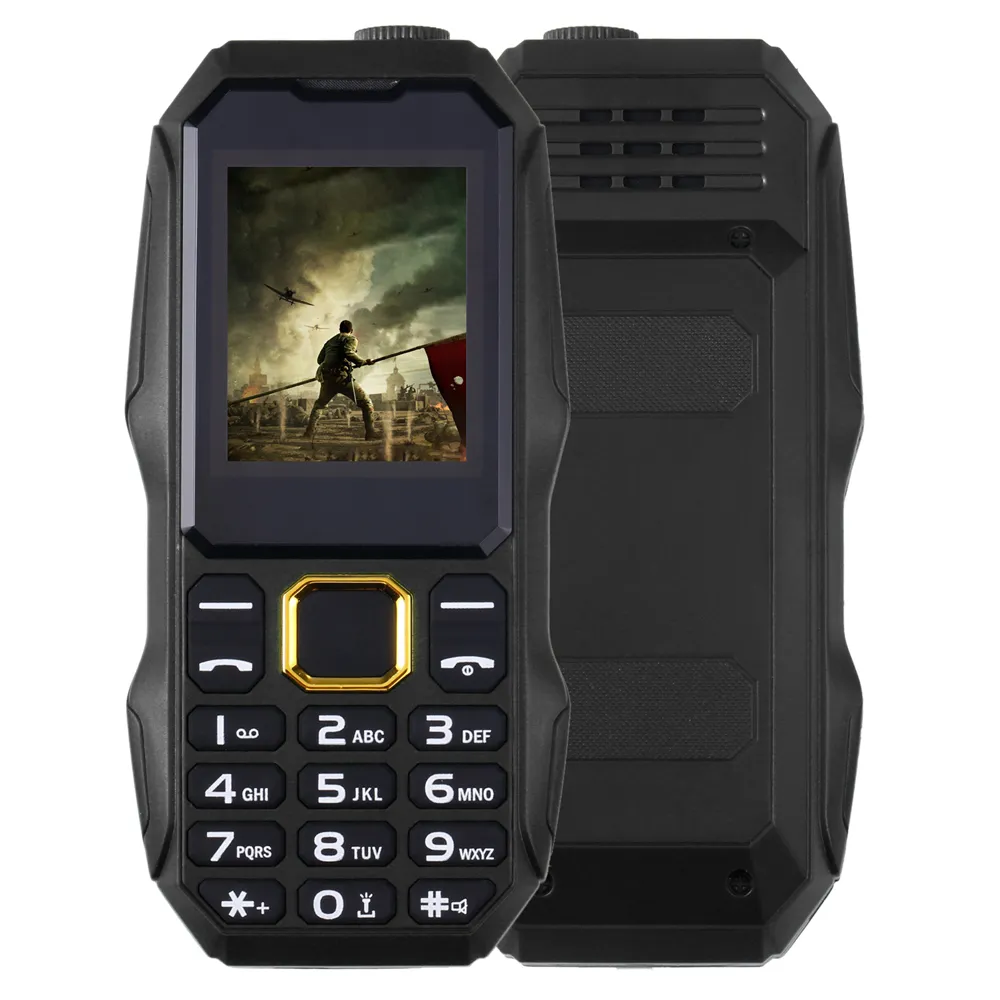 Push Button Rugged Mobile Phone 1.8" Dual Sim Bluetooth Flashlight MP3 FM BigHorn NO Camera Cheap Shockproof Dustproof Cell