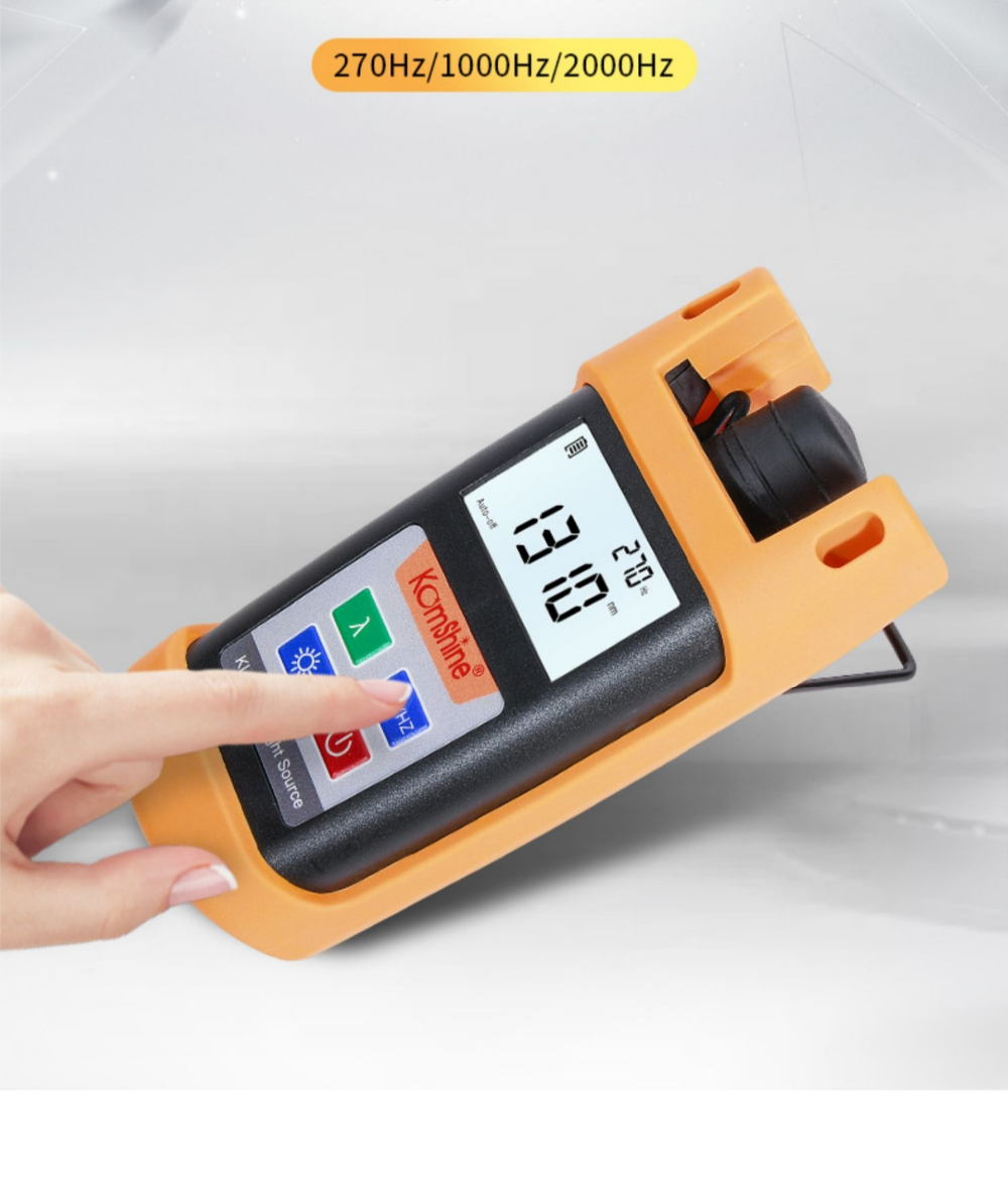 Komshine Fiber Optic Laser Source 1310/1550nm KLS-25M-S Optical Light Source with Optical Power Meter
