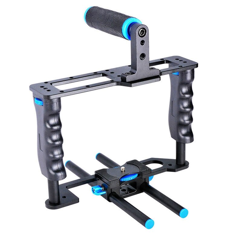 C2 DSLR Camera Mount With Top Handle Grip Photo Studio Kit Rabbit Cage Stabilizer Camera Cage For Sony A7 A7R