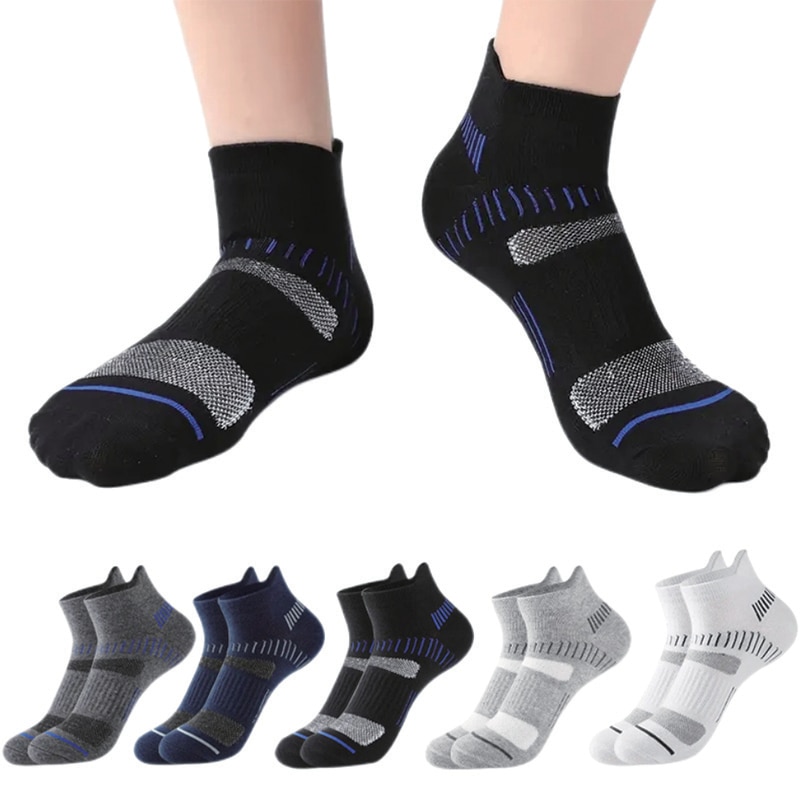3 Pairs Football Socks for Men Breathable Casual Sports Cotton Sock Athletic Summer Thin Women's Sokken Soft Plus Size 35-4