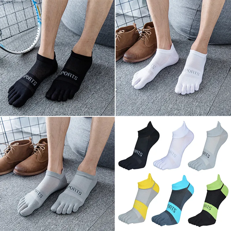 High Quality Five Toe Short Sport Finger Toe Men Socks Summer Leisure Soft Breathable Absorbs Sweat Cotton Comfortable Socks