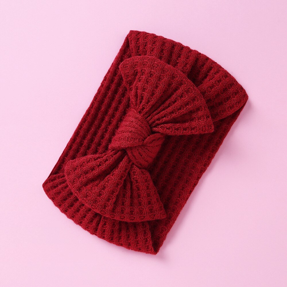 2023 Breathable Soft Big Bowknot Baby Headband for Newborn Infant Turban Wide Bow Headwrap Girl Elastic Nylon Hair Accessories
