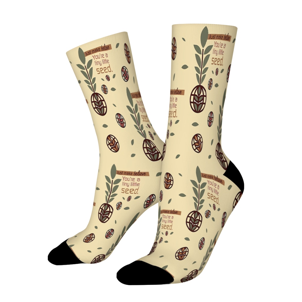Living with the Land Straight Socks Male Mens Women Spring Stockings Polyester Harajuku