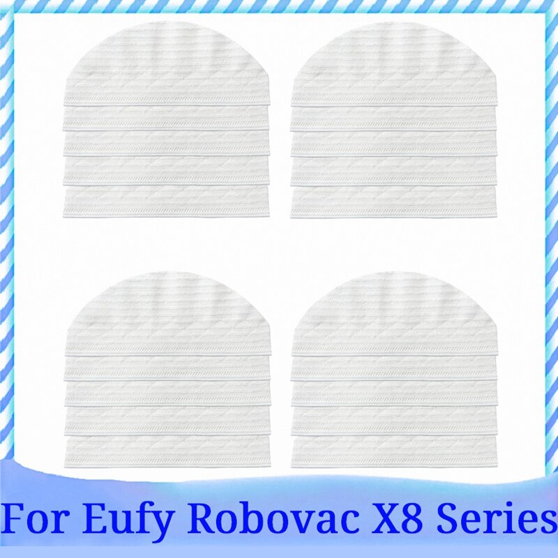 For Eufy Robovac X8 Hybrid Robot Vacuum Cleaner Disposable Mop Cloth Cleaning Replacement Spare Parts