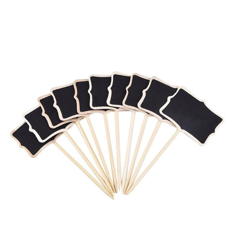 10pcs Mini Chalkboards Blackboard for Message Board Signs Chalkboard Price Tags Plant Tag Blackboard for Home and Garden