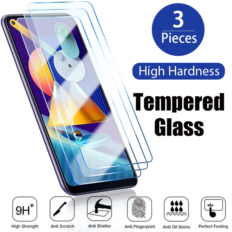 3PCS Screen Protector For Samsung A13 A12 A52 S22 Plus 5G Tempered Glass For Samsung Galaxy A23 A32 A71 A50 A22 A51 A72 A70 A40