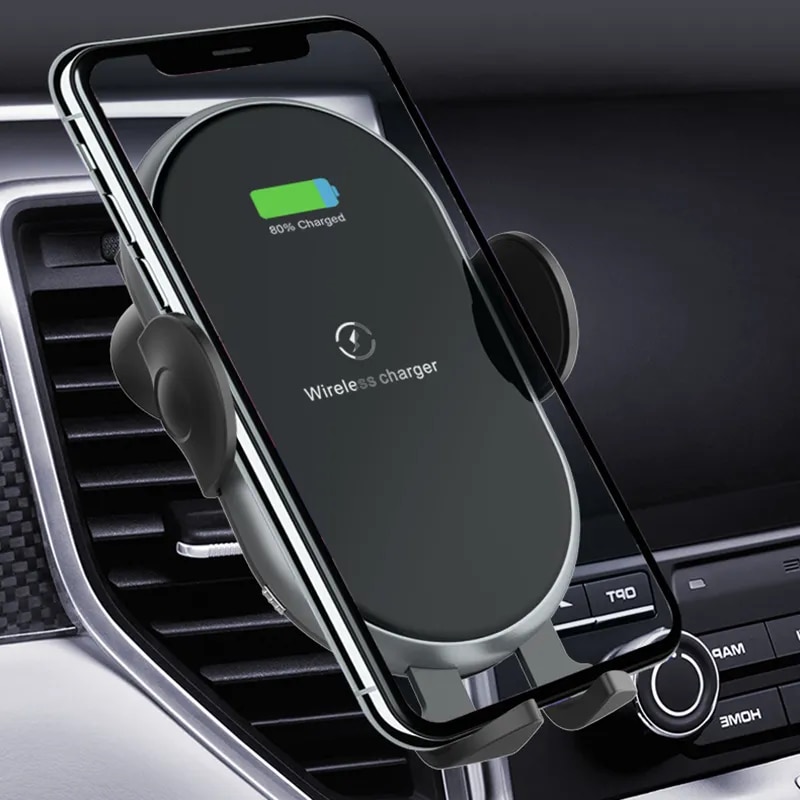 Wireless Charger Automatic Magnetic Induction for Iphone 11 12 13pro Xiaomi Samsung Huawei Car Support Frame Air Outlet Type