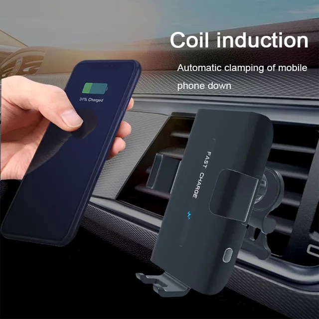 Wireless Charger Holder Automatic Air Outlet 20W Qi Charge Stand for iPhone 12 11 XS XR X 8 Samsung S20 S10 USB IR Sensor