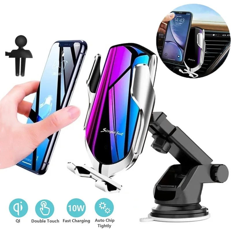 Car Charger Cargador inal mbrico for iPhone 11 pro xr 7 Samsung s10 plus a70 Car Qi Charger Holder cargador inalambrico