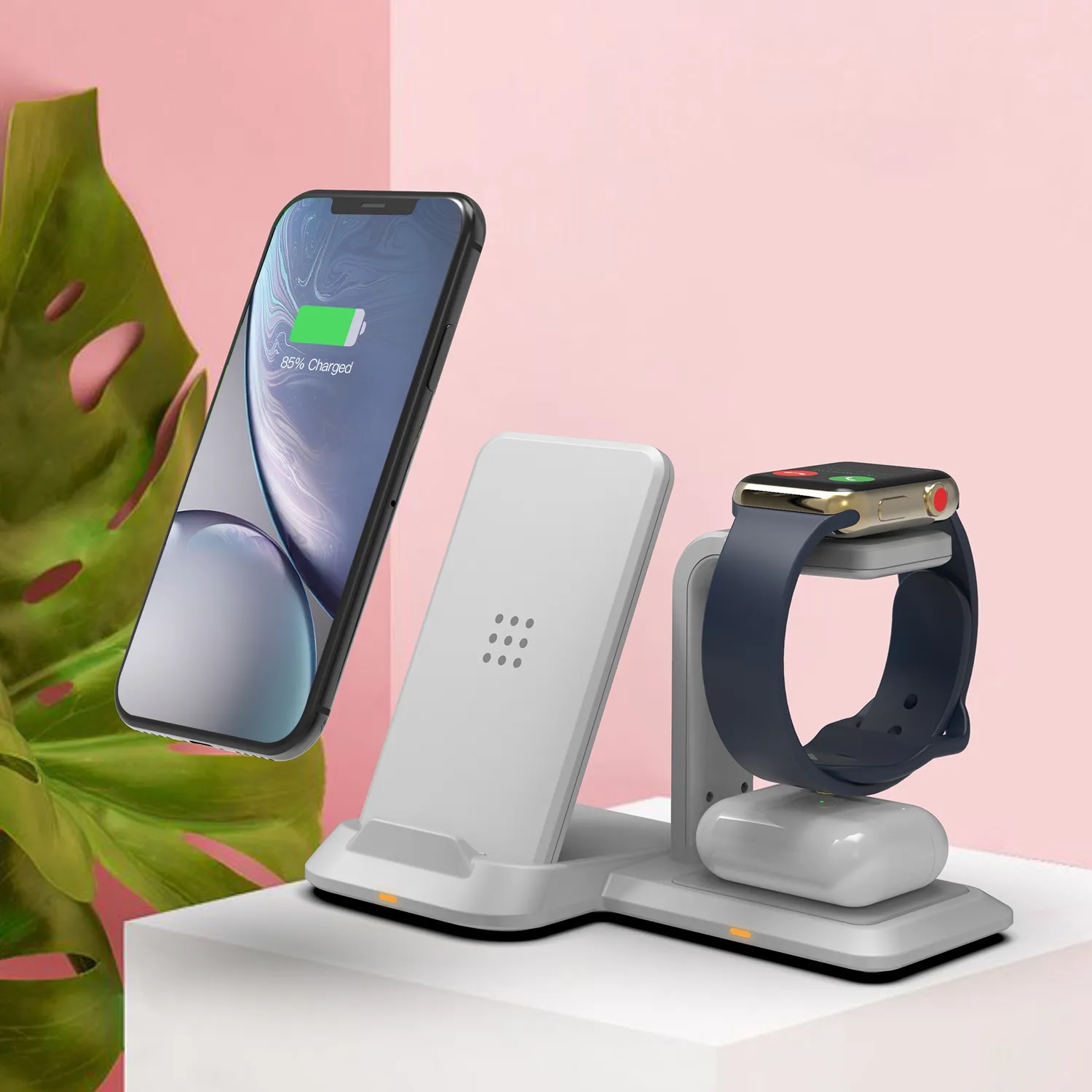 in 1 Wireless Charging Dock Station for iPhone 13 12 Pro Max Samsung Huawei 10W Fast Charger for Airpods 3 Apple Watch 7 6 SE