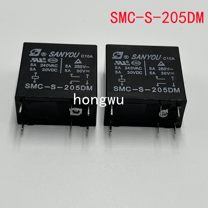 100% Original New 1PCS SMC-S-205DM DC5V relay 5A 6pins