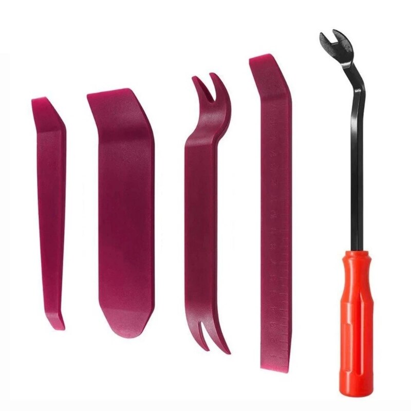 5PCS/SET Auto Door Clip Panel Trim Removal Tools Kits Car Interior Seesaw Conversion Repairing Tool