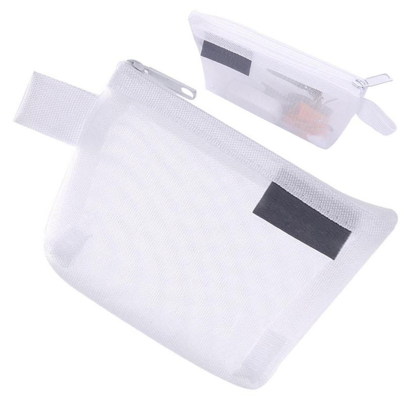 Mesh Storage Bag Triangular Jewelry Coin Pouch Mini Nylon Credit Bags Card Bag For Shopping Outgoing Office