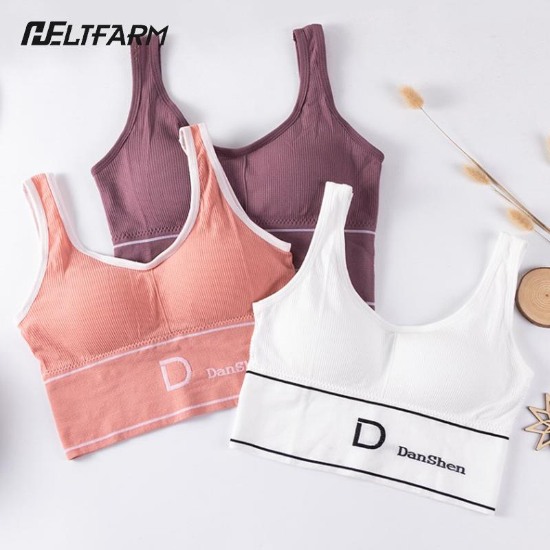Sexy Women Sports Yoga Bras Push Up Bralette Breathable Seamless Underwear With Pads Fitness Workout Gym Crop Tops Running Vest