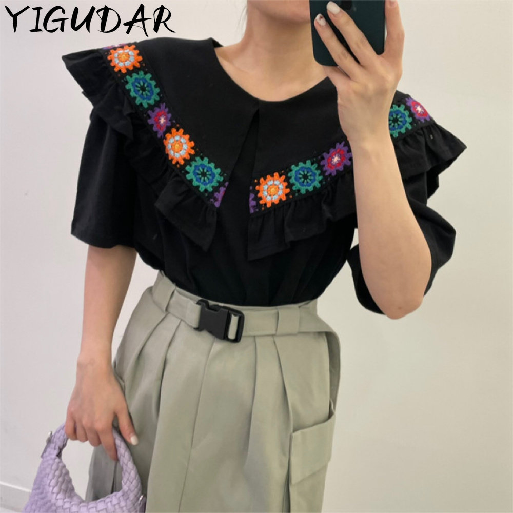New T Shirt For Women 3D Printed Tops Girls Clothes Summer V Neck Oversized Short Sleeve Blouse Female Harajuku Pullover Tees
