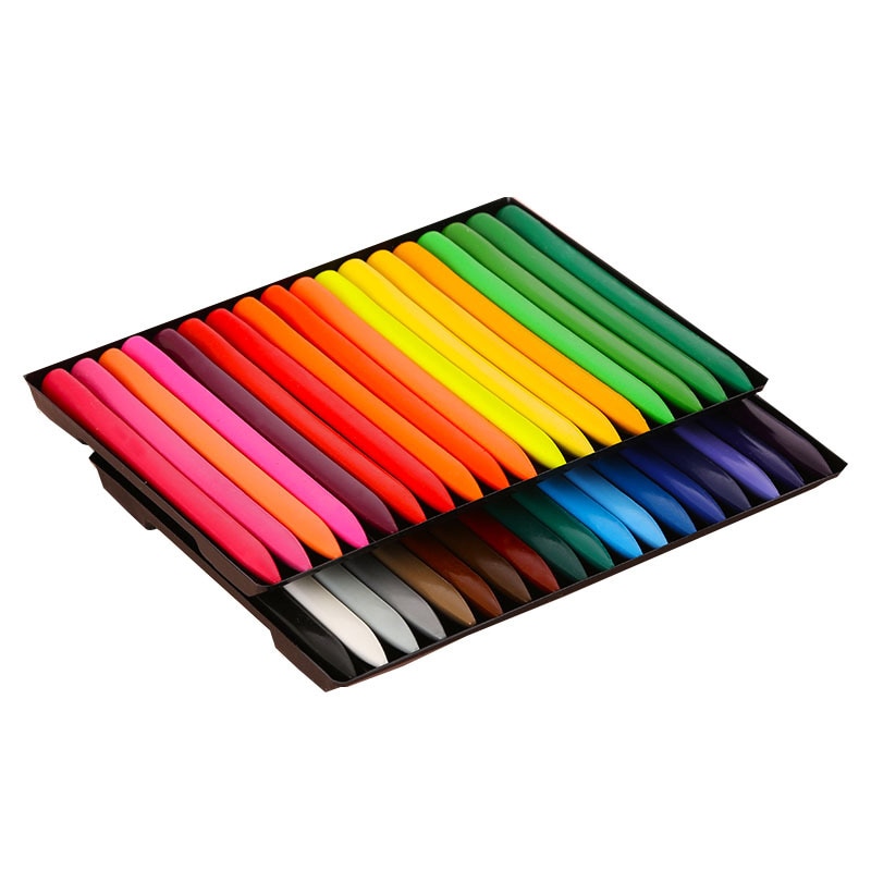 Fashion 36 Colors Triangular Crayons Safe Non-toxic Triangular Colouring Pencil For Students Kids Children