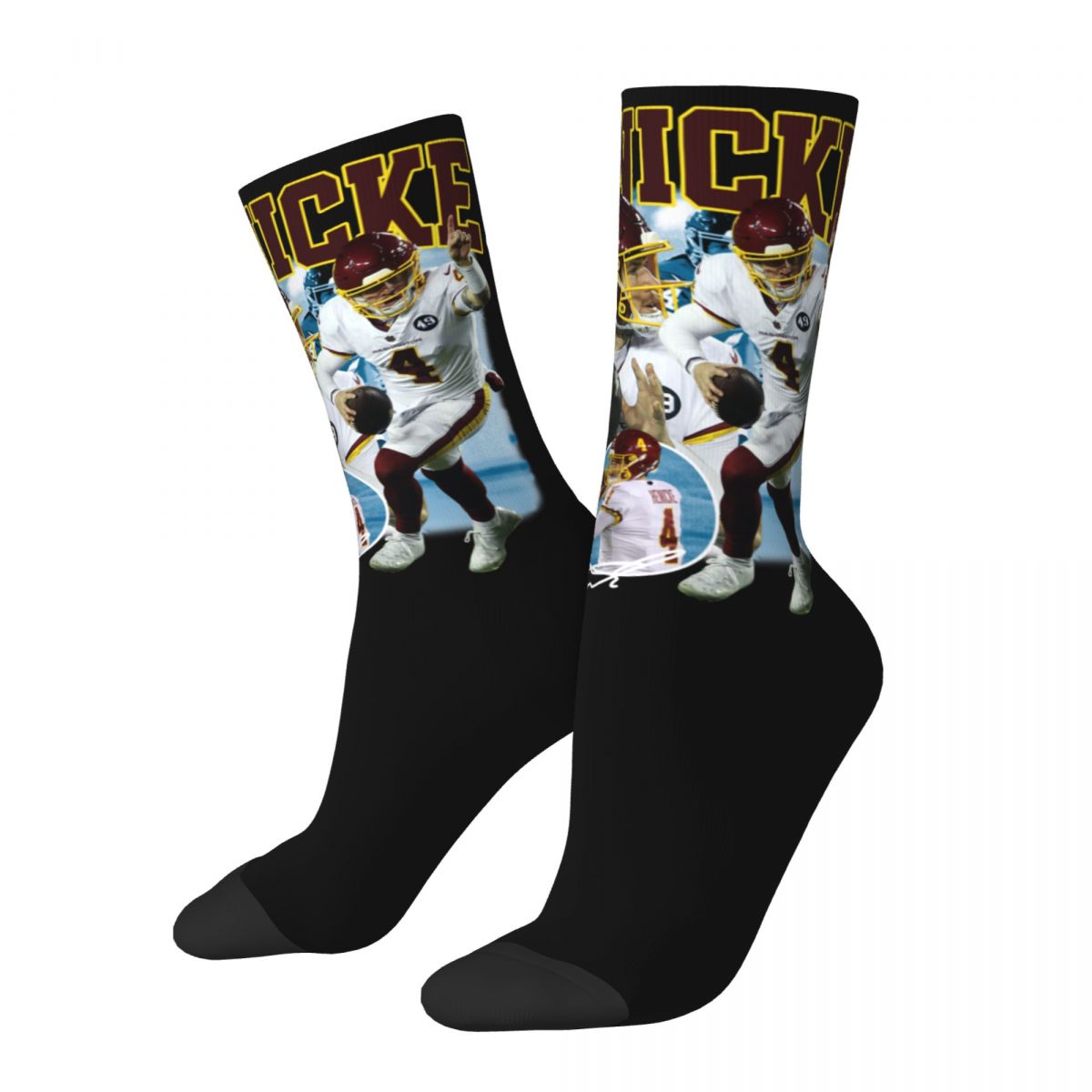 All Season Socks Taylor Heinicke Football Vintage Merch for Men Compression Sock All Seasons Little Small Gifts