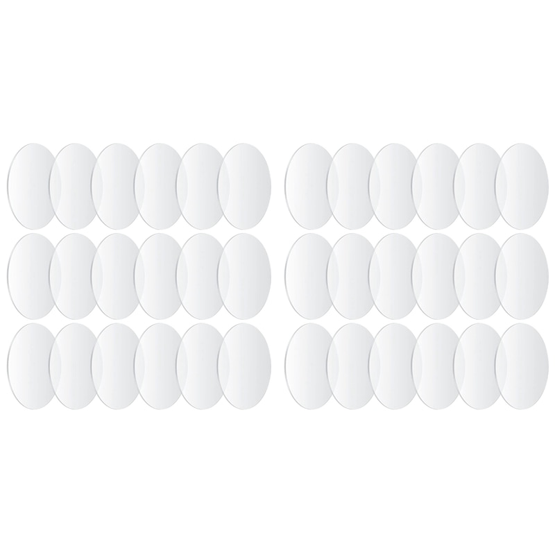 2X Clear Round Acrylic Sheets, 4 Inch Acrylic Circle Discs Boards Blanks Sheets Signs For Picture,Painting,DIY Crafts