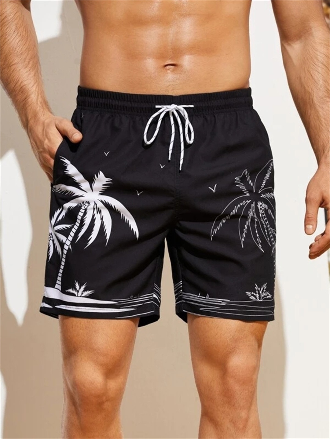Shorts Swimming Trunks for Men Summer New 3D Printed Quick Dry Beach Swimming Shorts Men's Clothing Streetwear