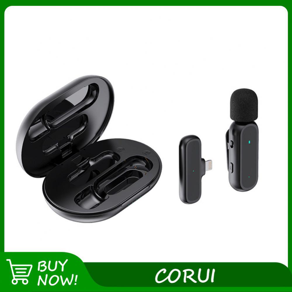 Lavalier Microphone Noise Reduction With Charging Box 20KHZ Wireless Microphone Video Record Portable For Android/ios Mini Mics