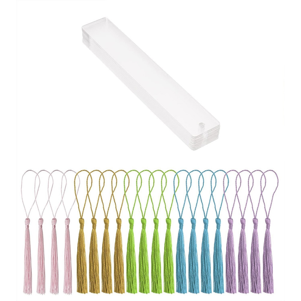 Acrylic Bookmark Bookmark Kids Blank Gift Tags Acrylic Gift Tags Self Made Transparent Bookmark Wire DIY Bookmark Kit Student