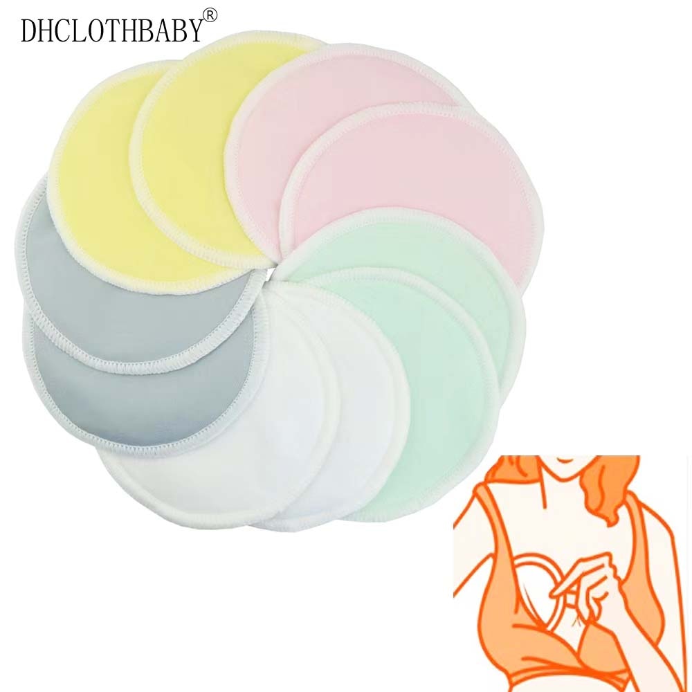 6 PCS/set Three-Layer Fiber Ultra-Fine Waterproof Breathable Breast Pad Anti-Overflow Reusable Maternity Care Pad Baby Feeding