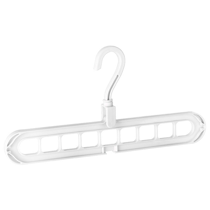 Folding Clothing Organizer Multifunctional For Wardrobe Space Bedroom Closets Drying Rack Coat Hanger 9-hole Clothes Organizer