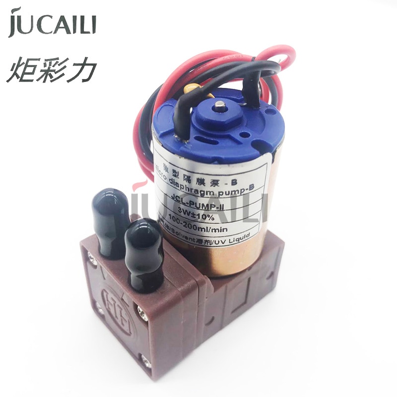 Jucaili 4pcs 24v DC 3w ink pump Micro Diaphragm Liquid pump 100-200ml/min for Large format Eco printe