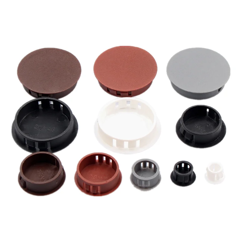 Plastic Hole Plug Cover Dust Caps Flat Head Reserved Hole Panel for Office Desk Table Box Extra Hole Decor Furniture Accessories