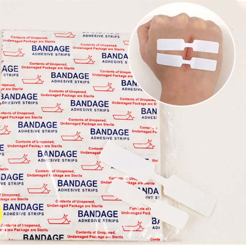 10Pcs/lot Wound Strips Waterproof Band Aid Emergency Kit Self-Adhesive Curved Plaster Bandages Curitas for Children Baby Utensil