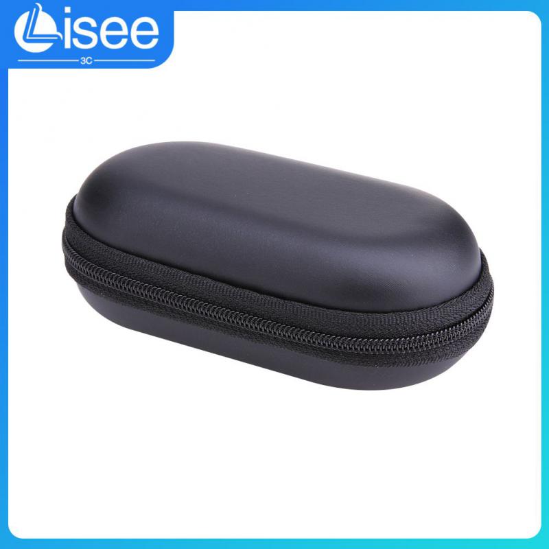 Headphone Carry Bag Headphone Case Pouch Bag Scratchproof Travel Carrying Bag Headphone Storage Bag Black Waterproof Oval Style