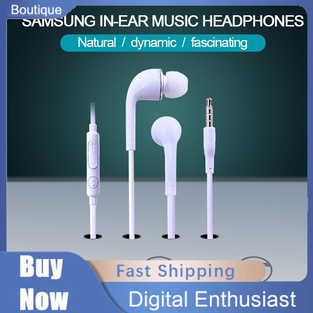 New With Microphone 3.5mm Wired Earphone 3.5mm Wired Headset In-ear Game Wired headphones For Samsung Huawei Phones Pc 2023